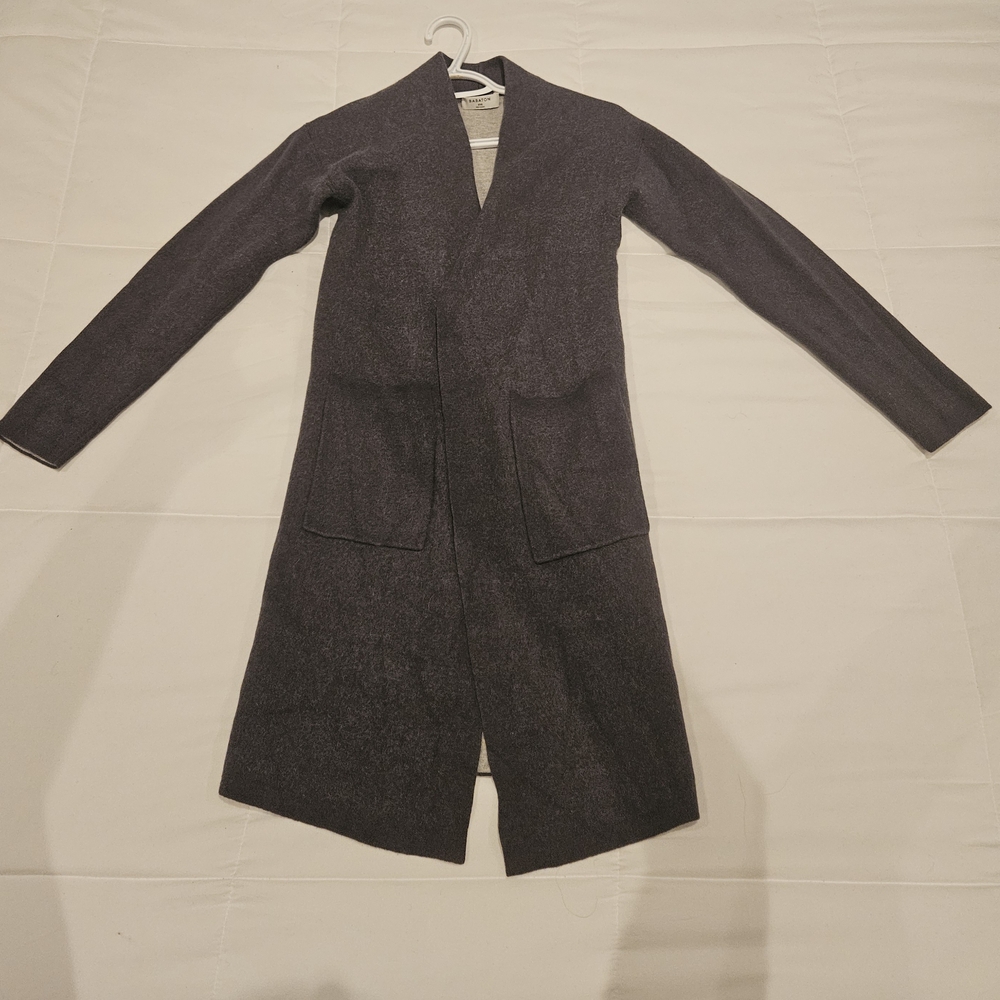 Babaton Lance Long Cardigan.  Dark Grey